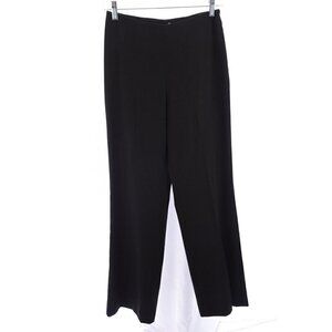 600 West Womens High Rise Wide Leg Dress Pants Career Pinstripe Brown Sz 6